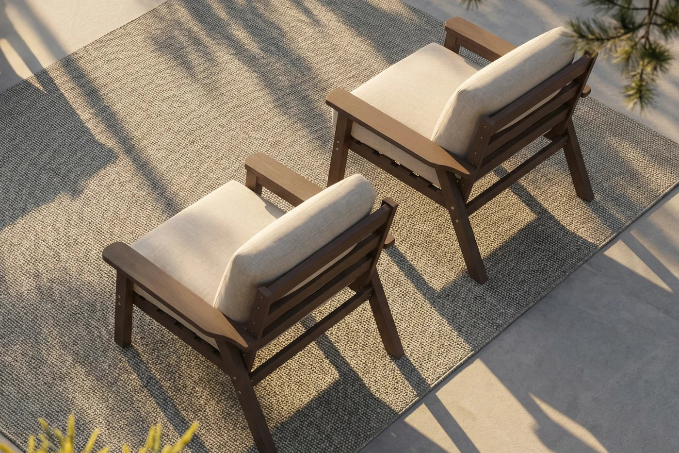 Perli™ HDPE Patio Armchair Set