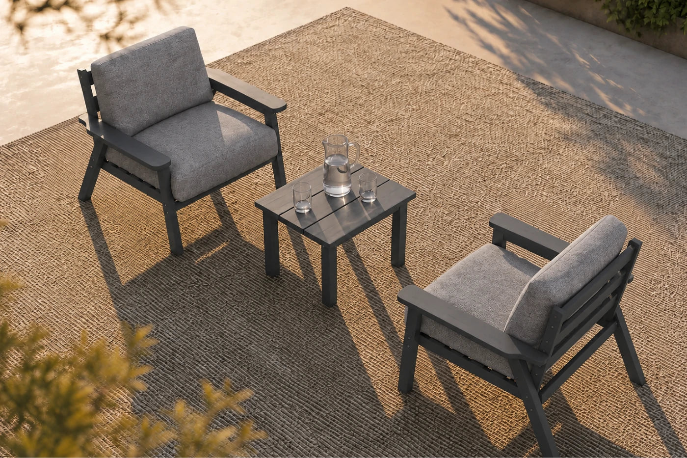 Perli™ HDPE Patio Armchair Set