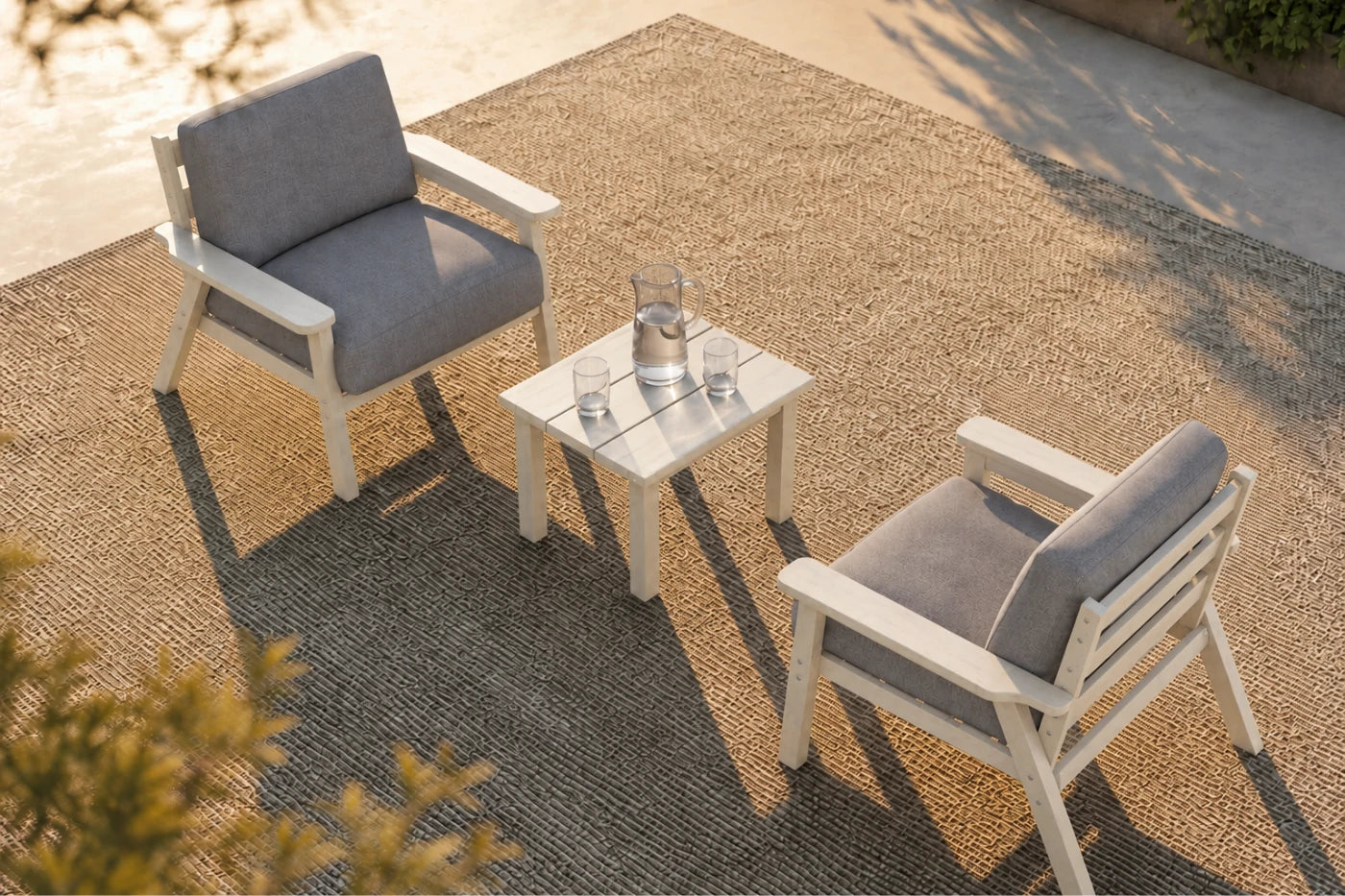 Perli™ HDPE Patio Armchair Set