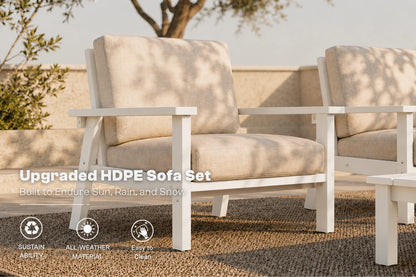 Perli™ HDPE Patio Armchair Set