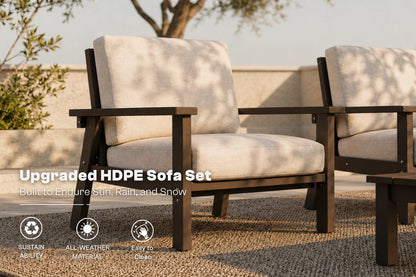 Perli™ HDPE Patio Armchair Set