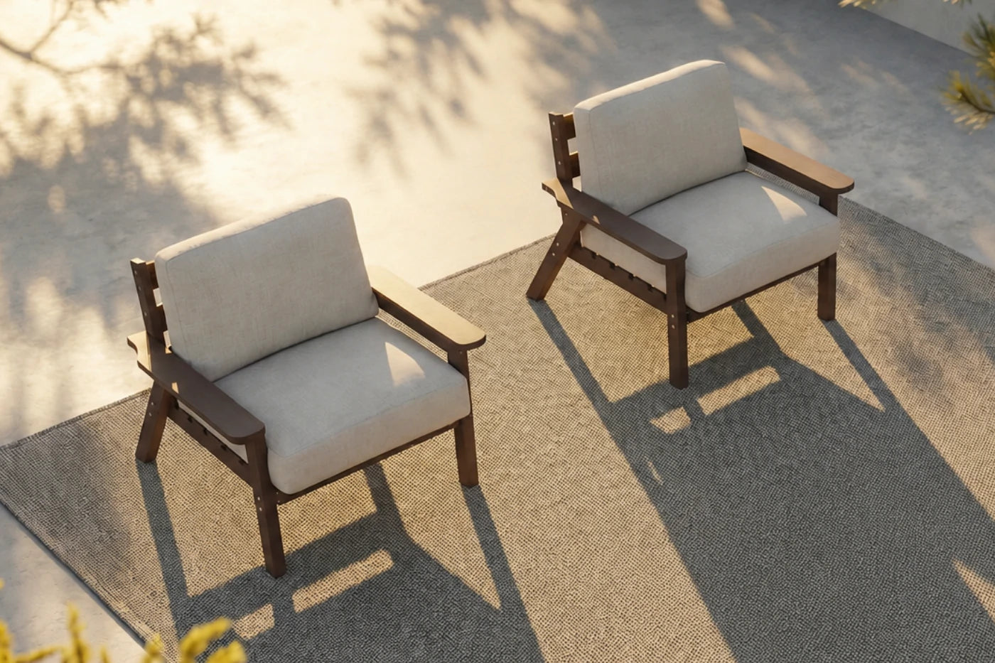 Perli™ HDPE Patio Armchair Set