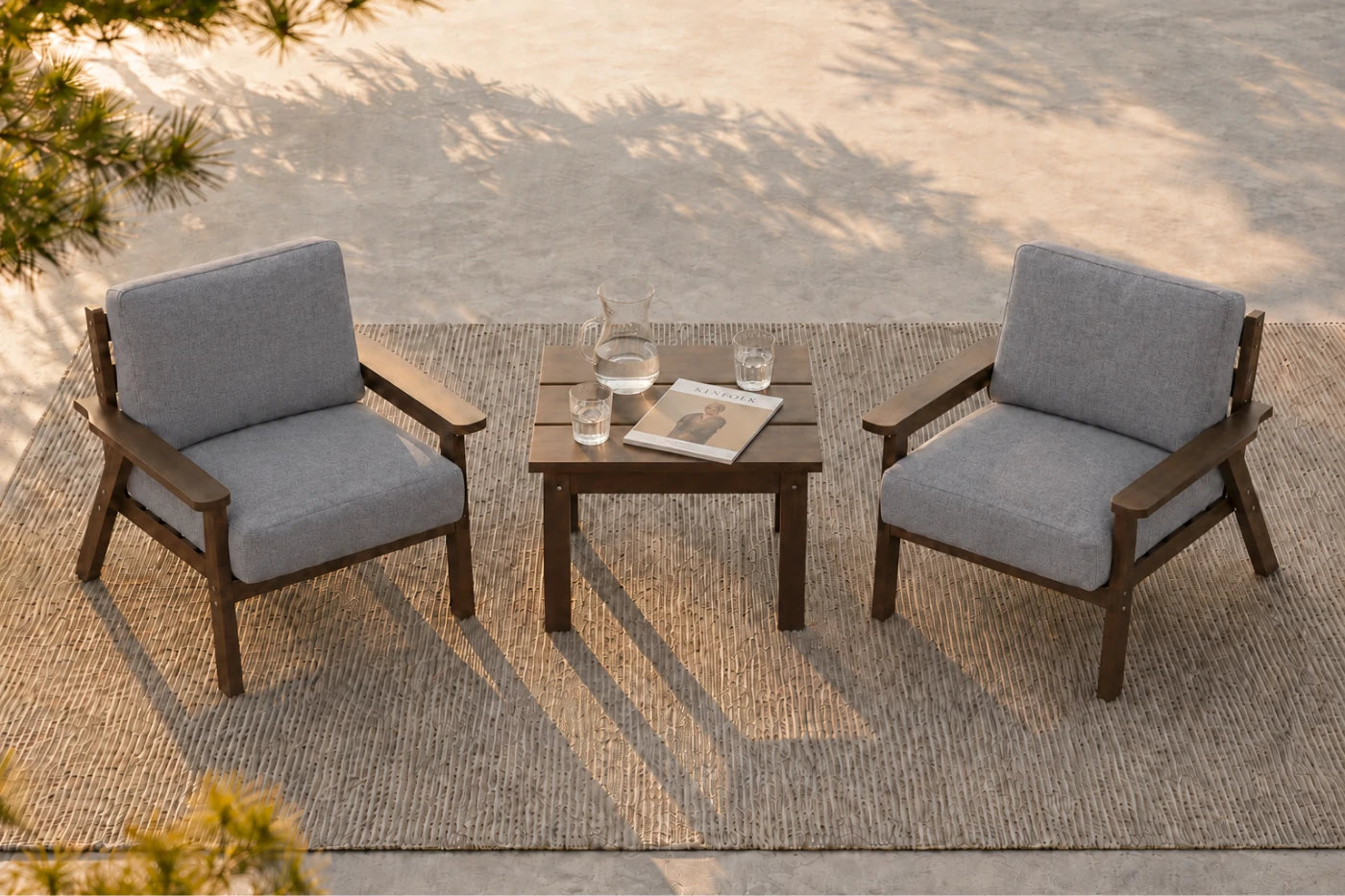 Perli™ HDPE Patio Armchair Set