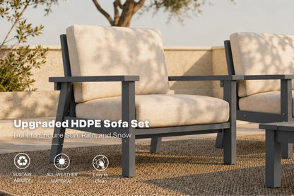 Perli™ HDPE Patio Armchair Set