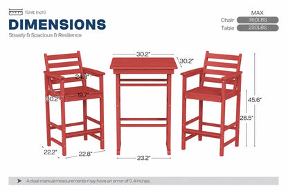 Adirondack Bar Set