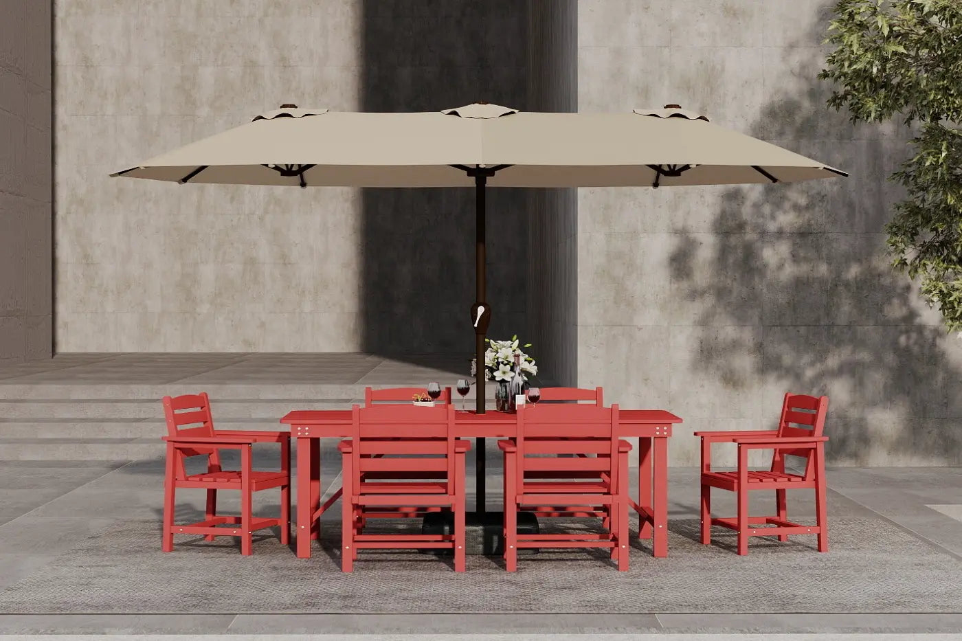 HDPE Outdoor Dining Set