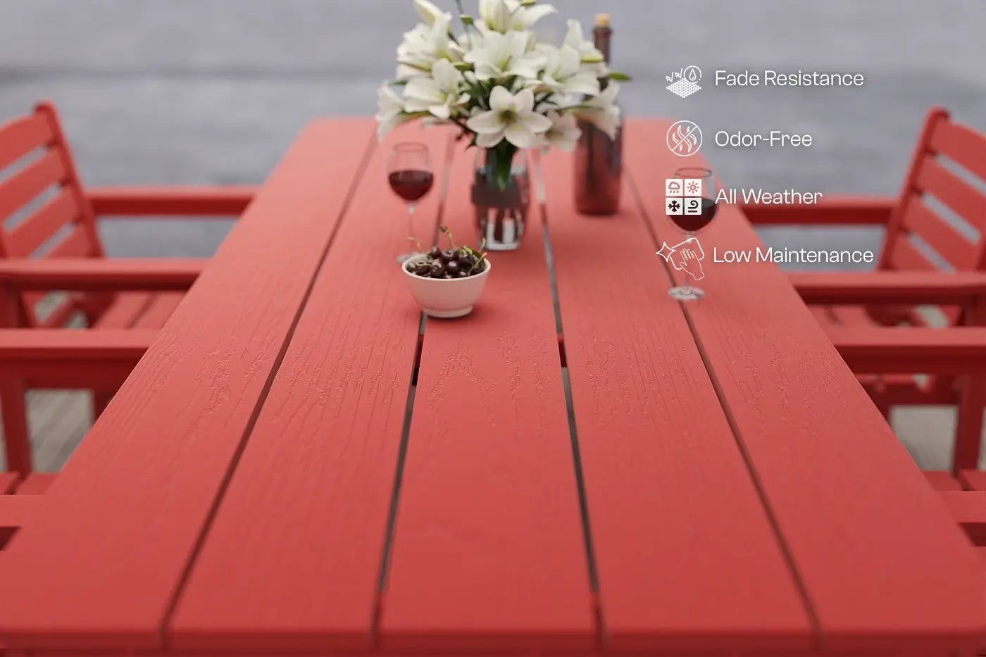 HDPE Outdoor Dining Set